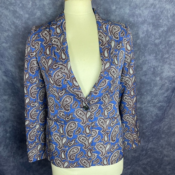 Banana Republic paisley blazer with button details - Picture 7 of 7